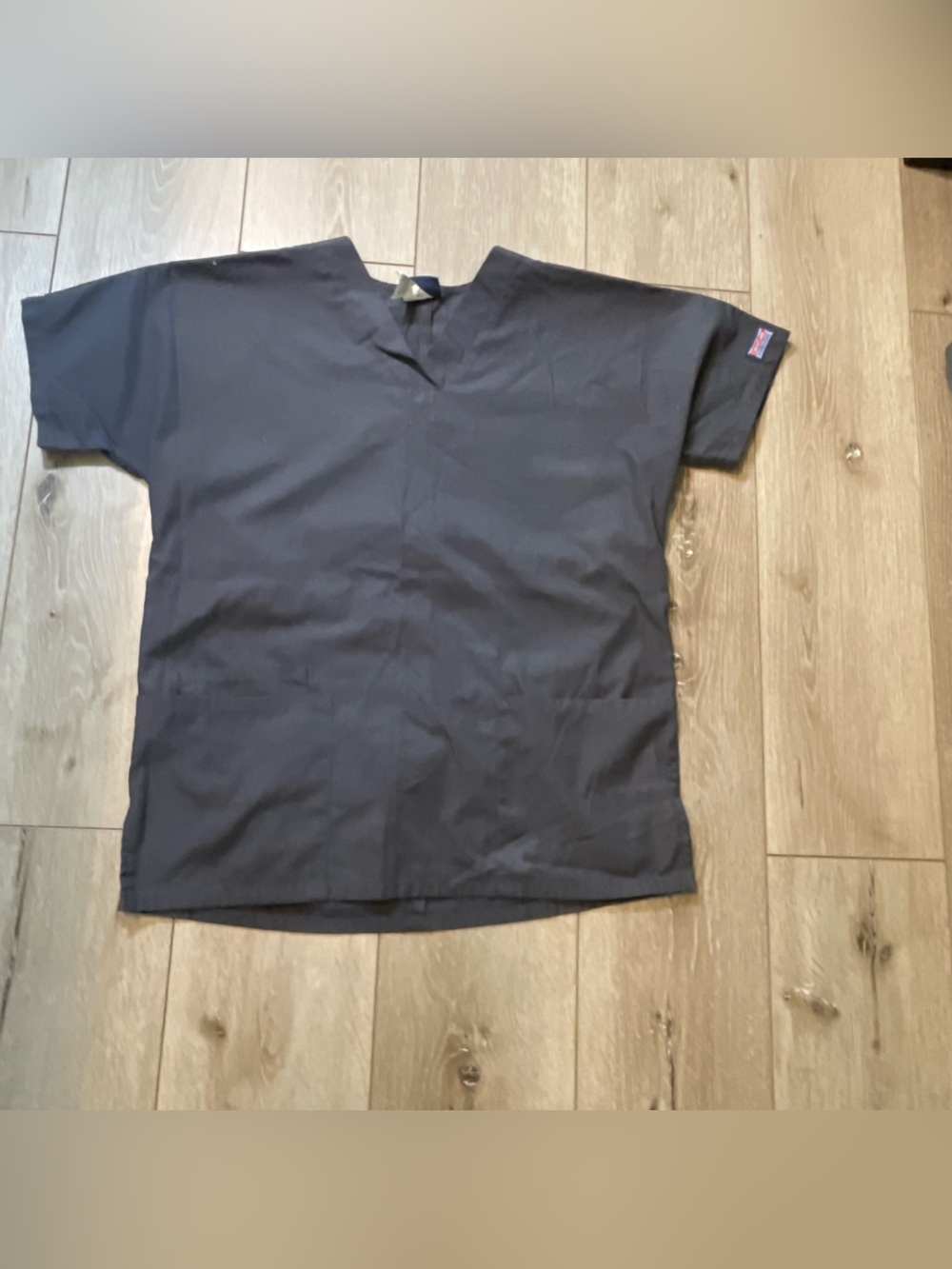 Cherokee Workwear Pewter Gray V-Neck Scrub XS Minimalist Utility Medical Uniform
